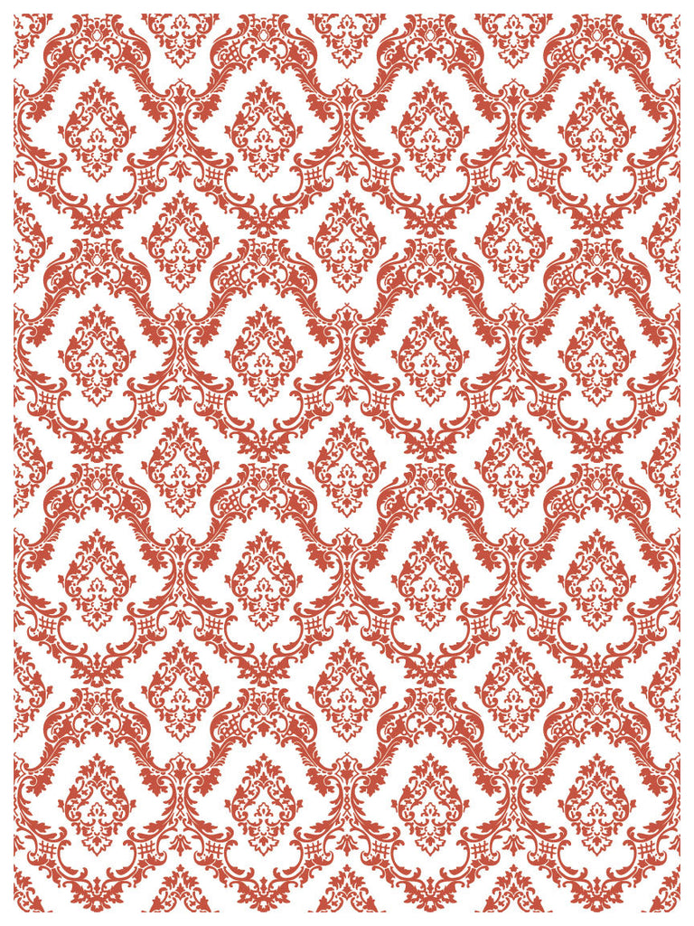 Iron Orchid Designs Lattice Rose Paint Inlay 12x16 Pad™ 8 sheets-BluebirdMercantile