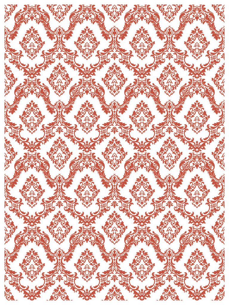 Iron Orchid Designs Lattice Rose Paint Inlay 12x16 Pad™ 8 sheets-BluebirdMercantile