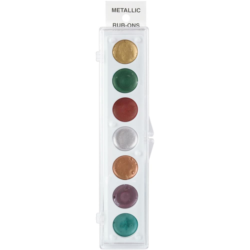 Metallic Rub-On Paint Palette - 7 Colors by Craf-T Products Assorted sets-BluebirdMercantile