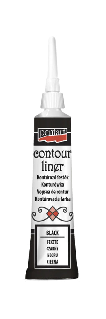 Pentart Contour Liner 20ml -Assorted Colors-BluebirdMercantile